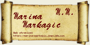 Marina Markagić vizit kartica